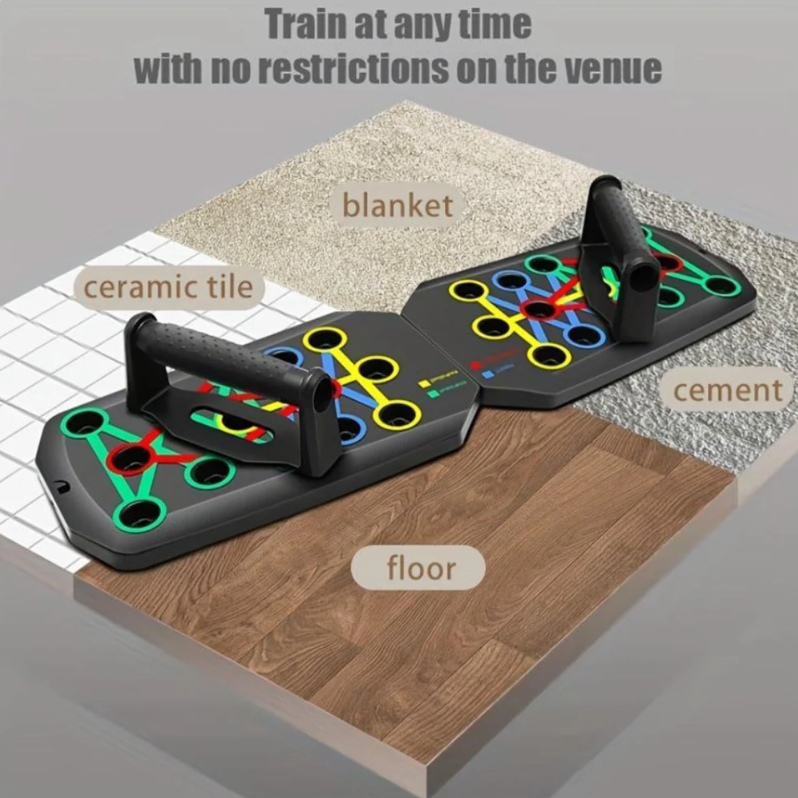 MySportsHouse™ Portable Multifunctional Push-Up Trainer Board