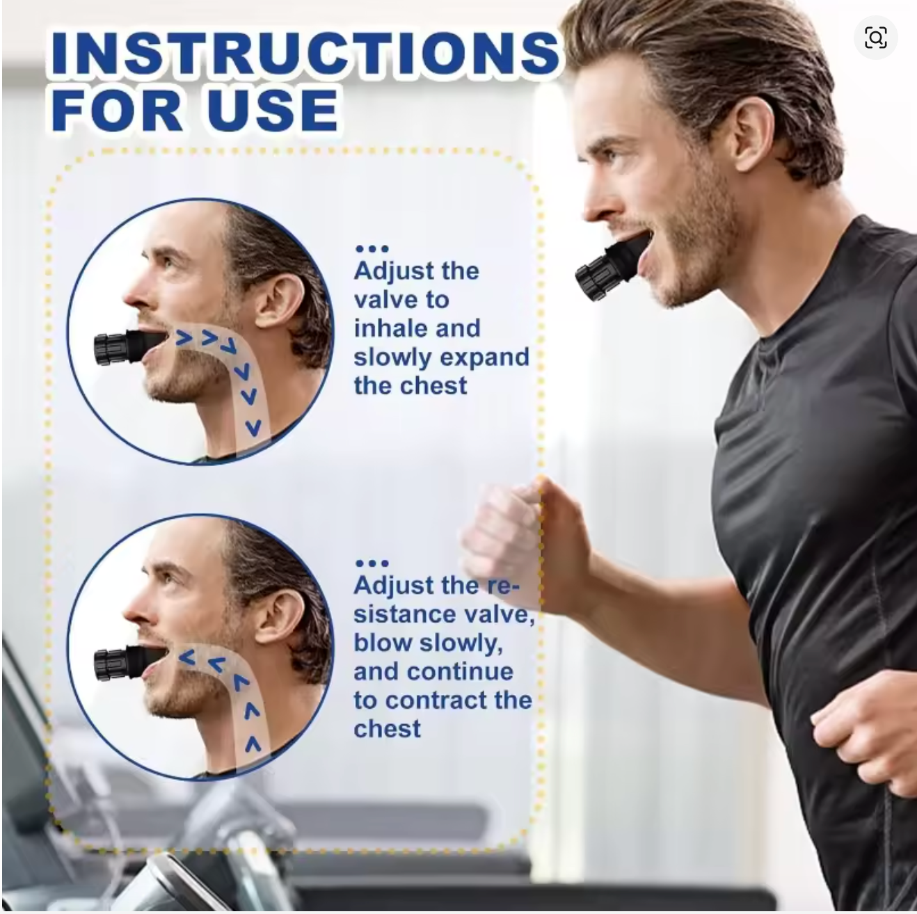 MySportsHouse™ Breathing Trainer Respirator