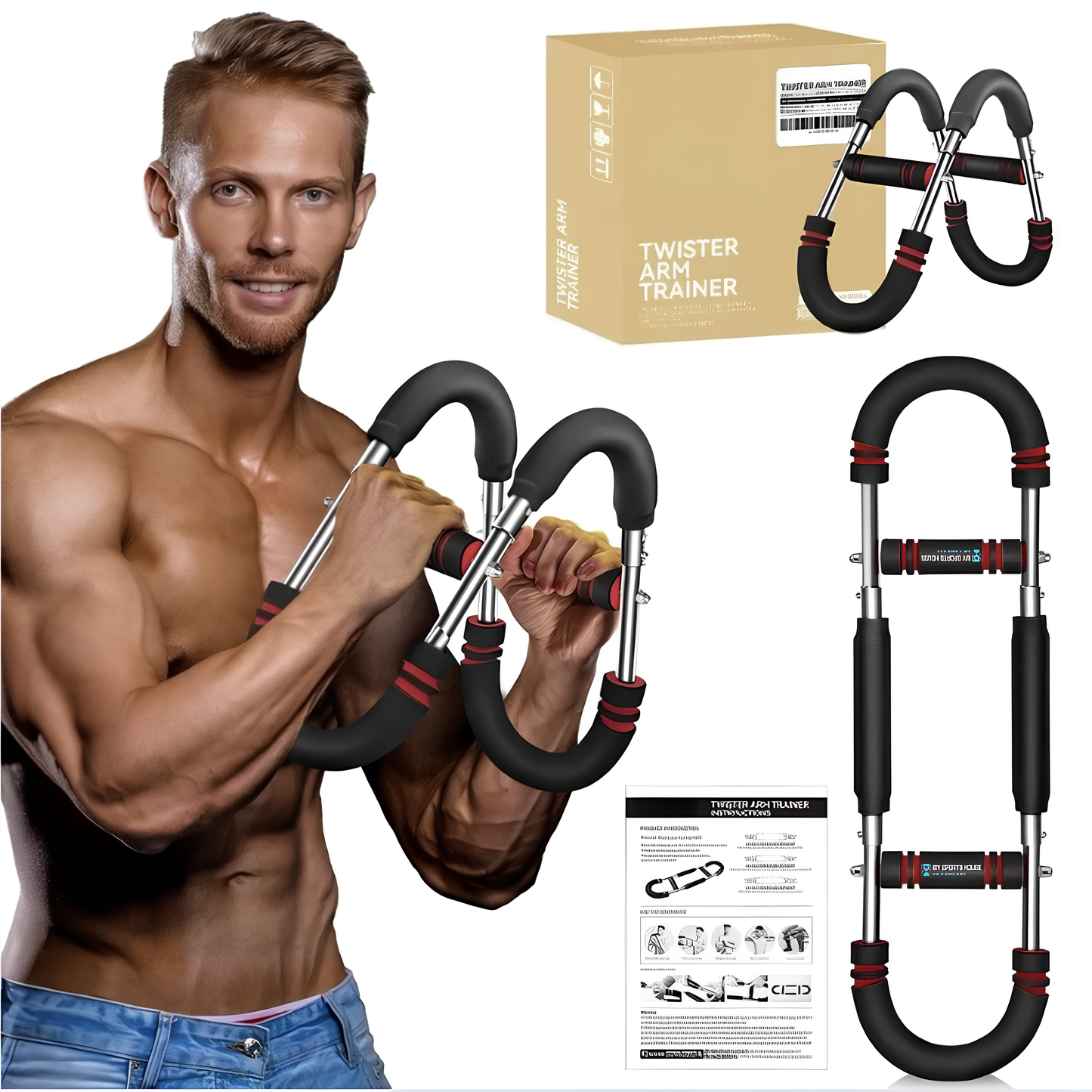 MySportsHouse™ Adjustable U-Arm Twister Arm Trainer