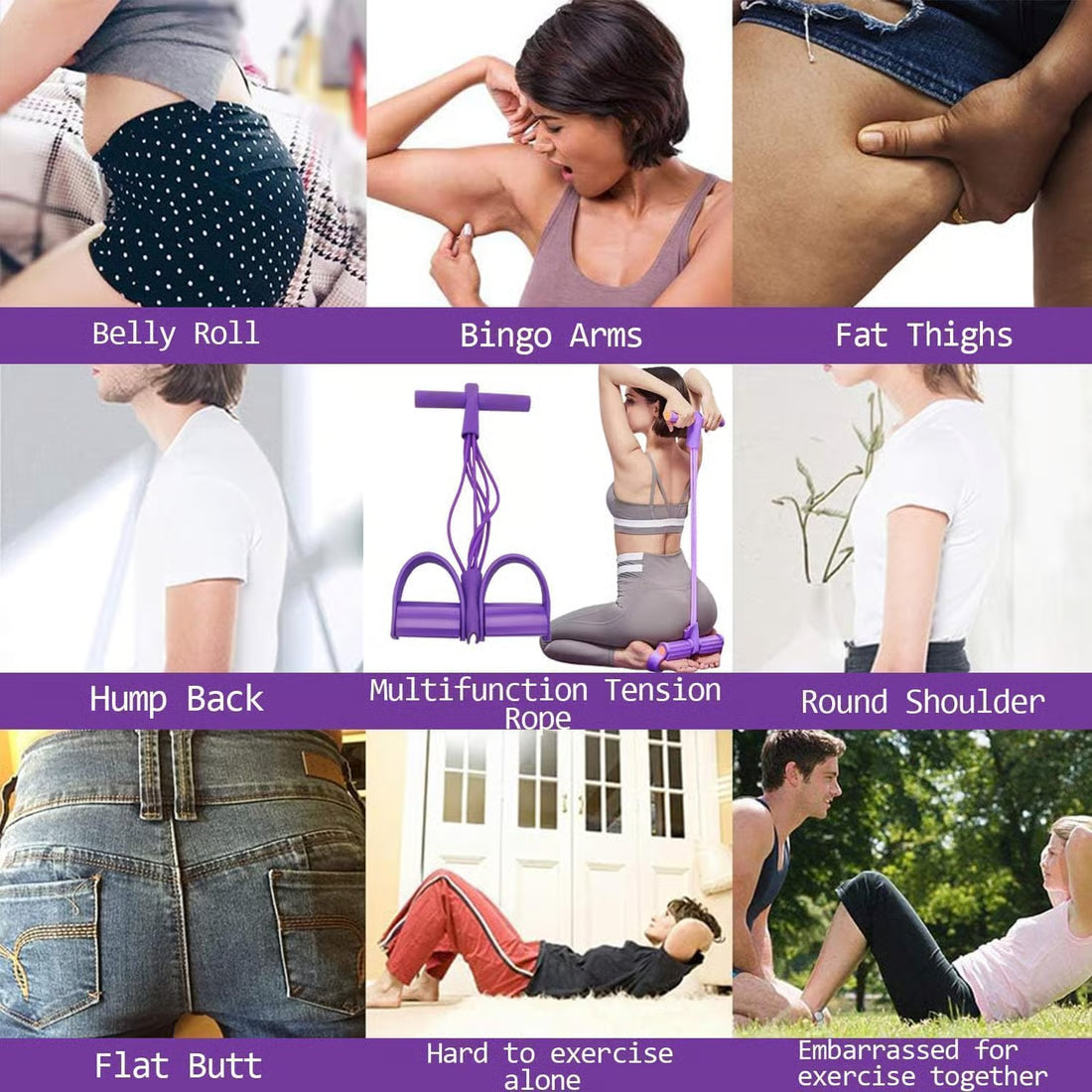 MySportsHouse™ Pedal Elastic Pull Workout Band